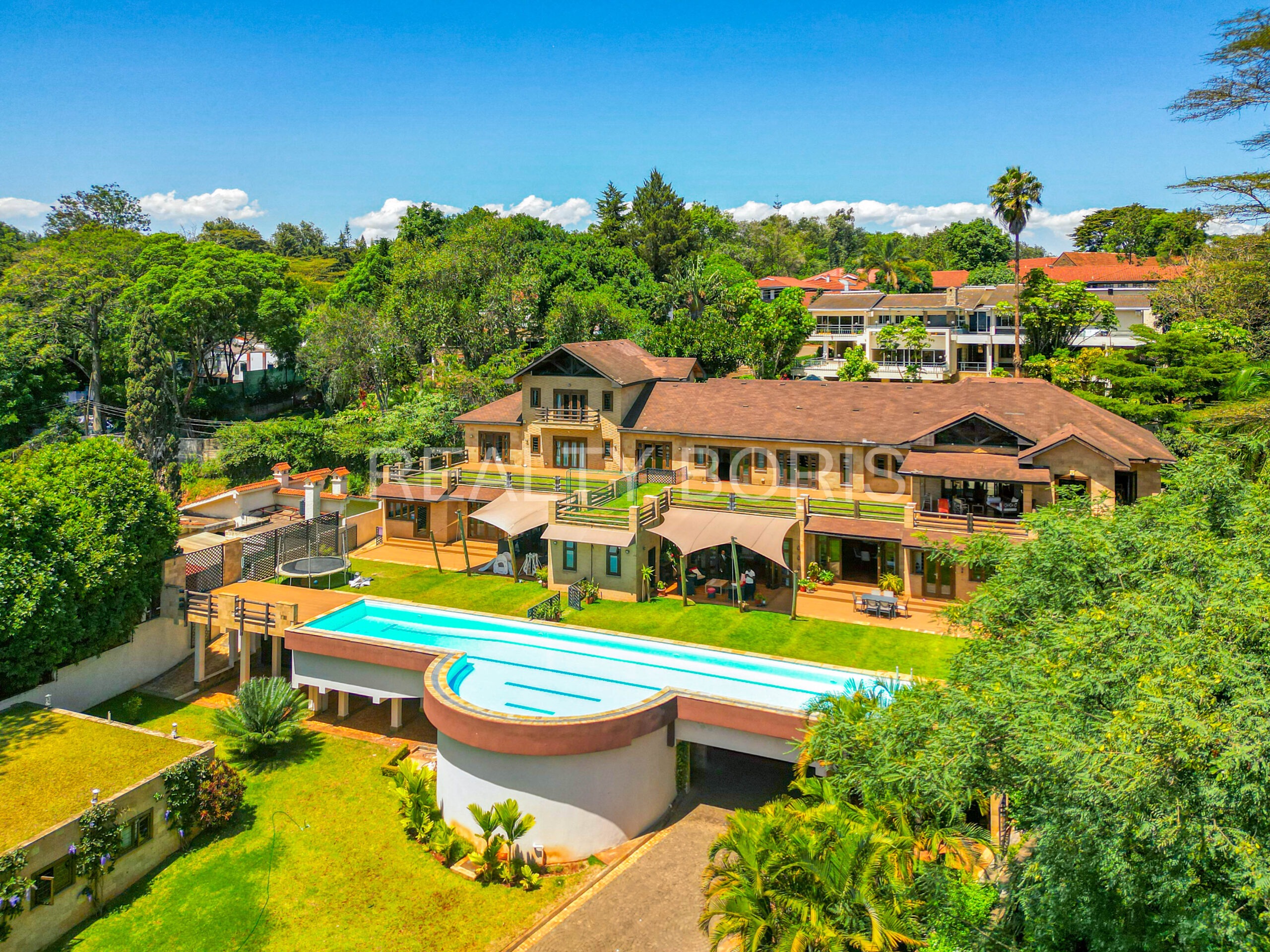 Luxury 9 bedroom villa for sale in Lavington with swimming pool and landscaped gardens