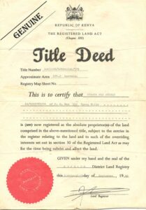 Title Search in Kenya